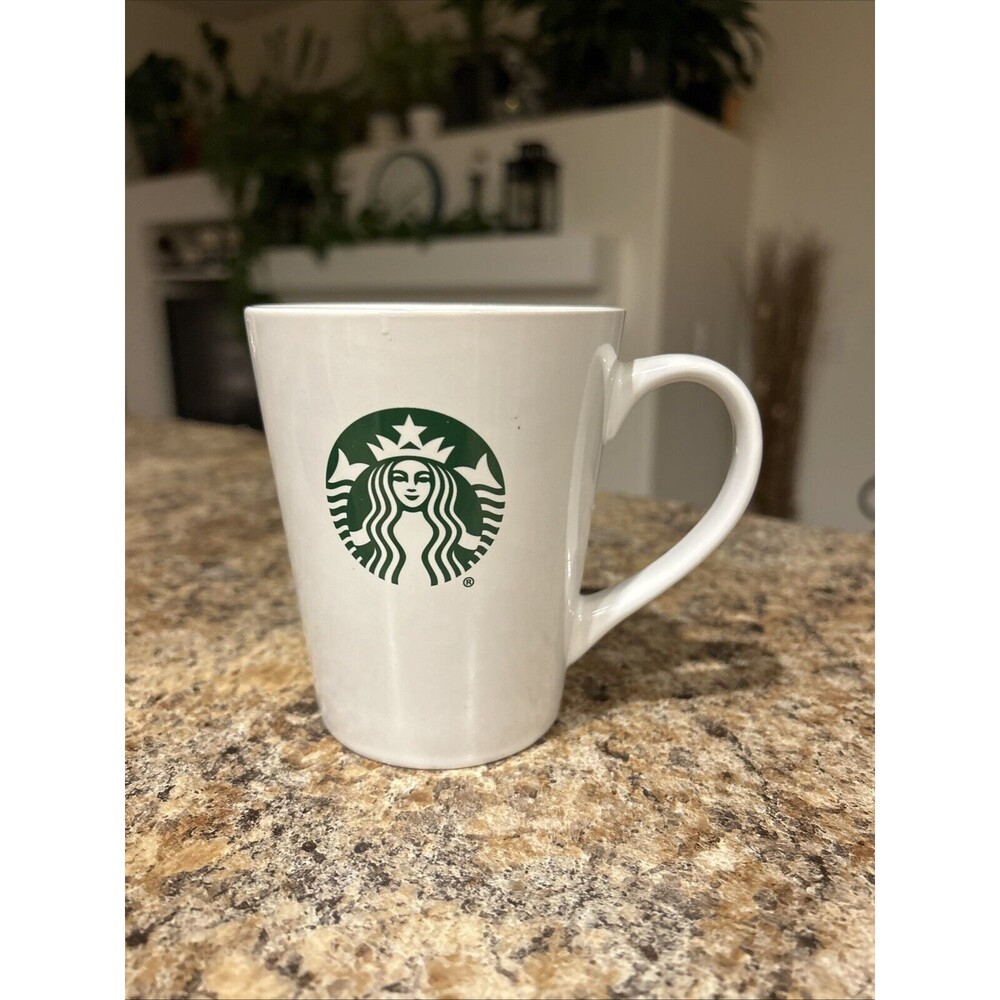 Starbucks Coffee White/Green MERMAID Siren LOGO 12 oz MUG Cup 2017